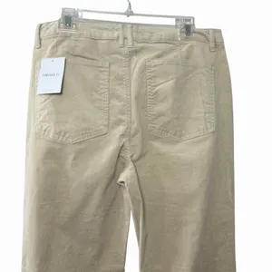 NWT Forever 21 Corduroy Flare Pants‎ Women's Size XL Tan Distressed Y2K Boho thumbnail 5