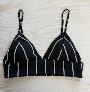 New Era Black and White Striped‎ Bralette thumbnail 1