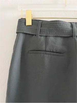 Aritzia Wilfred Jallade High Waisted Tie Front Belted Ankle Pants Size 8 thumbnail 5