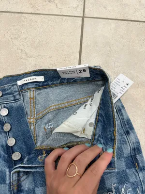 Pacsun Denim Checkered Jeans thumbnail 2