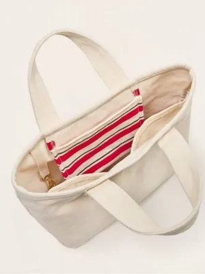 NWT Parke x Target Mini Canvas Tote Bag Natural thumbnail 3