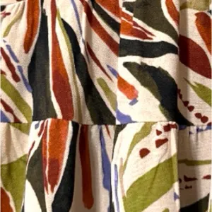 Monteau Los Angeles XS Maxi Dress adjustable straps elastic under bust leaf fall thumbnail 4