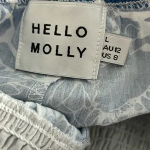 Hello Molly Floral Maxi Dress Blue White Size 8 thumbnail 4