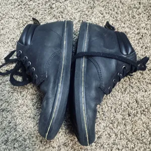 Dr. Martens Air Wair Maleke Black Canvas Boots Shoes Punk W8 M7 EU39 goth punk thumbnail 4