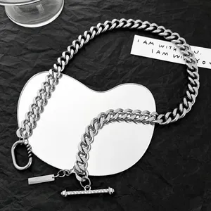 Link Chain Necklace for Men Women Streetwear Unisex Hip Hop Style thumbnail 3