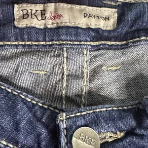 BKE Payton Dark Blue Wide Leg Jeans thumbnail 2