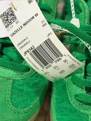 NWT adidas Originals Gazelle Indoor sneakers in fluffy green and pink thumbnail 11