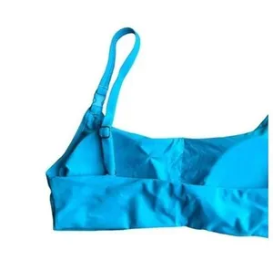 NWT Andie Swim The Riviera Bikini Top Adjust Straps Removable Cup M Coastal Blue thumbnail 5