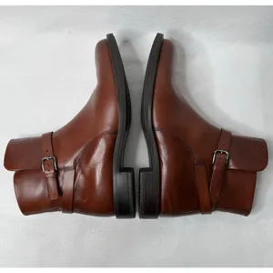 Ecco Sartorelle 25 Mid Ankle Boot Cognac Brown Leather Women Sz 40/9-9.5 Comfort thumbnail 4