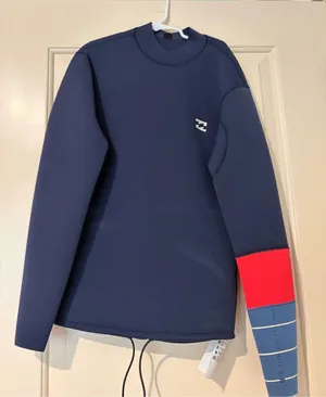 Billabong Navy Neoprene Surf Wetsuit Top Size 2 thumbnail 1