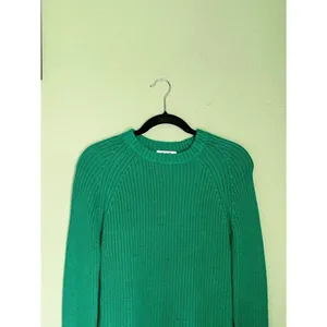 525 America Chunky Cable Knit Crewneck Sweater Size XS Green thumbnail 4