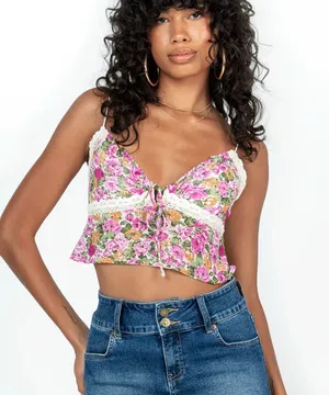 Princess Polly Floral Top thumbnail 1