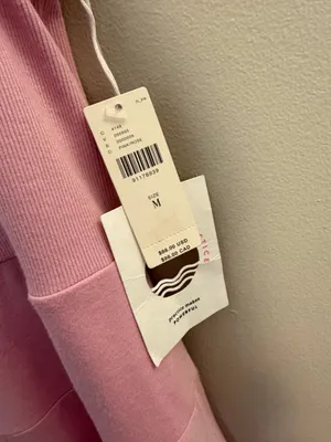 Daily Practice Half Pipe Mini Dress Pink Size M thumbnail 5