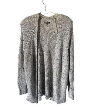 American Eagle Outfitters Rope Long Cardigan Sweater Black White Size Medium thumbnail 1