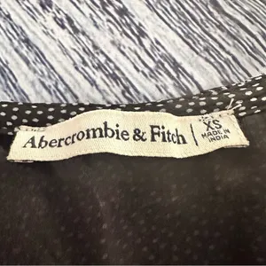 Abercrombie & Fitch Black Polka Dot Chiffon Blouse​ thumbnail 5