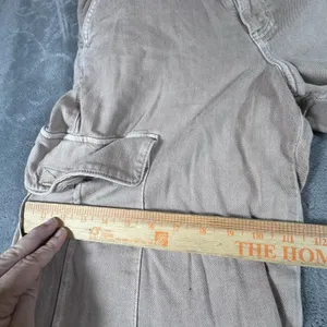 American Eagle Mid Rise Baggy Wide Leg Cargo Pants Utility Tan Womens 12 Skater thumbnail 11