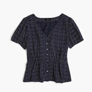 ✨ J. Crew Button Up Peplum Blouse Top ✨ thumbnail 5