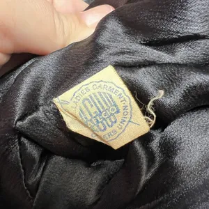 Vintage Rothmoor Coat Black Wool‎ 40s 50s Mid Century Union Made A Line Overcoat thumbnail 9