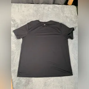 Fabletics black workout shirt tee thumbnail 4
