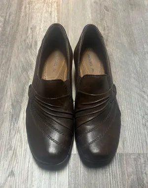Michel M Emma Loafer Size 9M Brown Slip on thumbnail 1