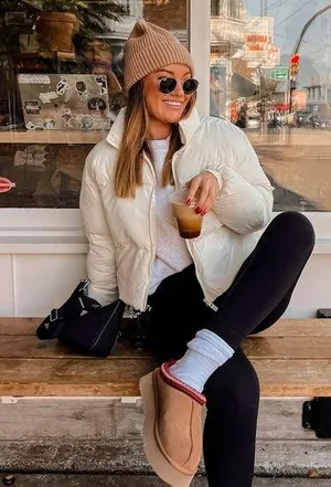 Fabletics Wander Cropped Puffer thumbnail 1