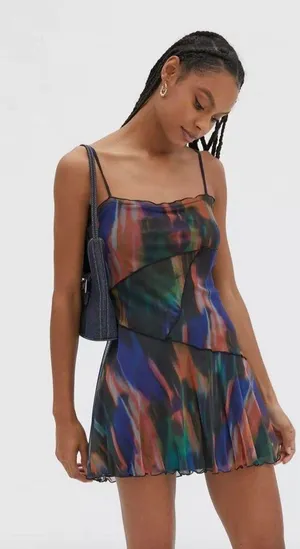 Urban Outfitters Colorful Dress thumbnail 1