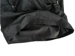 Honey&Sparkle NWT Sz M Black Nylon Utility Cargo Mini Skirt Drawstring Waist thumbnail 6