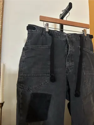 We The Free Moxie Pull-On Barrel Jeans Low Slung Baggy Black‎ Size 31 (US 12) thumbnail 3
