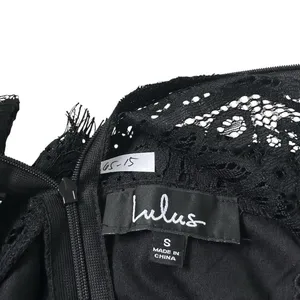 Lulus Lace Dress Women's Size Small Black Cocktail Party Date Night | 65-15 thumbnail 4