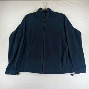 Columbia Womens Benton Springs Full Zip Fleece Jacket Navy Blue WL6114 Large thumbnail 3