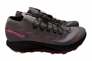 Salomon‎ Pulsar Trail PRO 2 Shoes Plum Kitten/Black/Pink Glow Women's Size 9.5 thumbnail 1