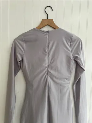 NAKED WARDROBE Figure U Out Mini Dress Long Sleeve Bodycon Size L NWT thumbnail 7