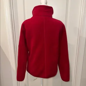 Women's Classic Red Fleece Utility Jacket Size M thumbnail 3