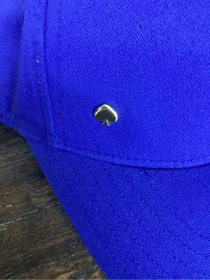 kate spade Wild Blue Iris Bow Baseball Cap with Gold Logo Accent thumbnail 3