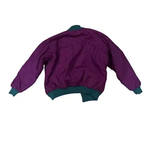 Columbia Reversible Bomber Jacket Purple Teal‎ Full Zip Size Medium Unisex thumbnail 3