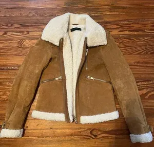 ZARA Like New  Sherpa Lined Jacket thumbnail 1
