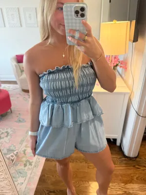 Denim romper  thumbnail 3