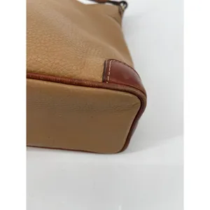Dooney & Bourke Crossbody Bag‎ Leather Tan Brown Trim Zip Pocket Purse thumbnail 13