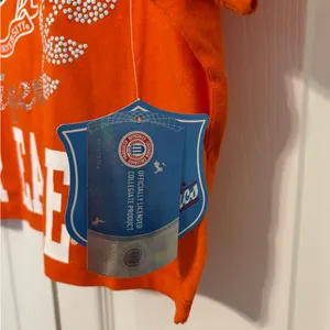 E5 Auburn University Size Small Orange Crop Top NWT thumbnail 2