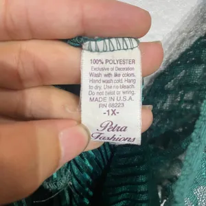 Petra Fashions Green Lace Maxi Slip Dress Nightgown Y2K Sz 1X thumbnail 5