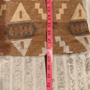 Miss Me Southwestern Tribal Aztec Blazer Brown Faux Suede Trim XL MJ0716L thumbnail 6