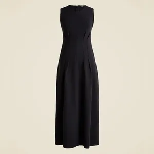 J. Crew Nadia Dress in Ponte Black Seamed Darted Size Small Office Spring thumbnail 11