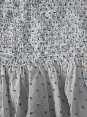 Hill House Home Swiss Dot Smocked Tiered Midi Dress Women Size XS thumbnail 6