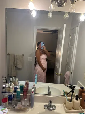 Pink Gingham Maxi Dress Size L thumbnail 3