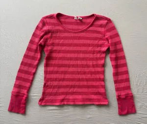 Vintage Old Navy Striped Waffle Knit Long Sleeve Tee thumbnail 1