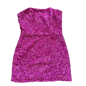 Retrofete Heather Hot Pink Sequin Mini Strapless Party Cocktail Dress thumbnail 2