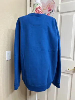 Tek Gear Men's Crewneck Sweater in Vibrant Blue thumbnail 3
