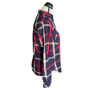 Skies Are Blue Button Plaid Down Shirt thumbnail 3