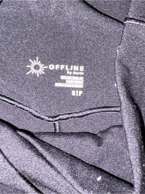 OFFLINE By Aerie Real Me High Waisted Crossover Flare Legging Size: S thumbnail 4