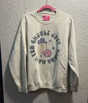 Super Mrkt. Ghouls Just Wanna Have Fun Halloween Crewneck Woman’s Size M/L thumbnail 1